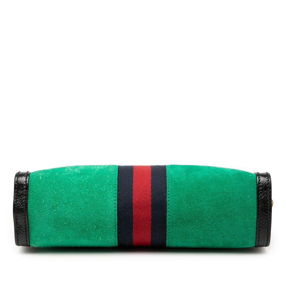 Pre-Loved Gucci Small Suede Web Ophidia Chain Crossbody - Picture 3 of 7
